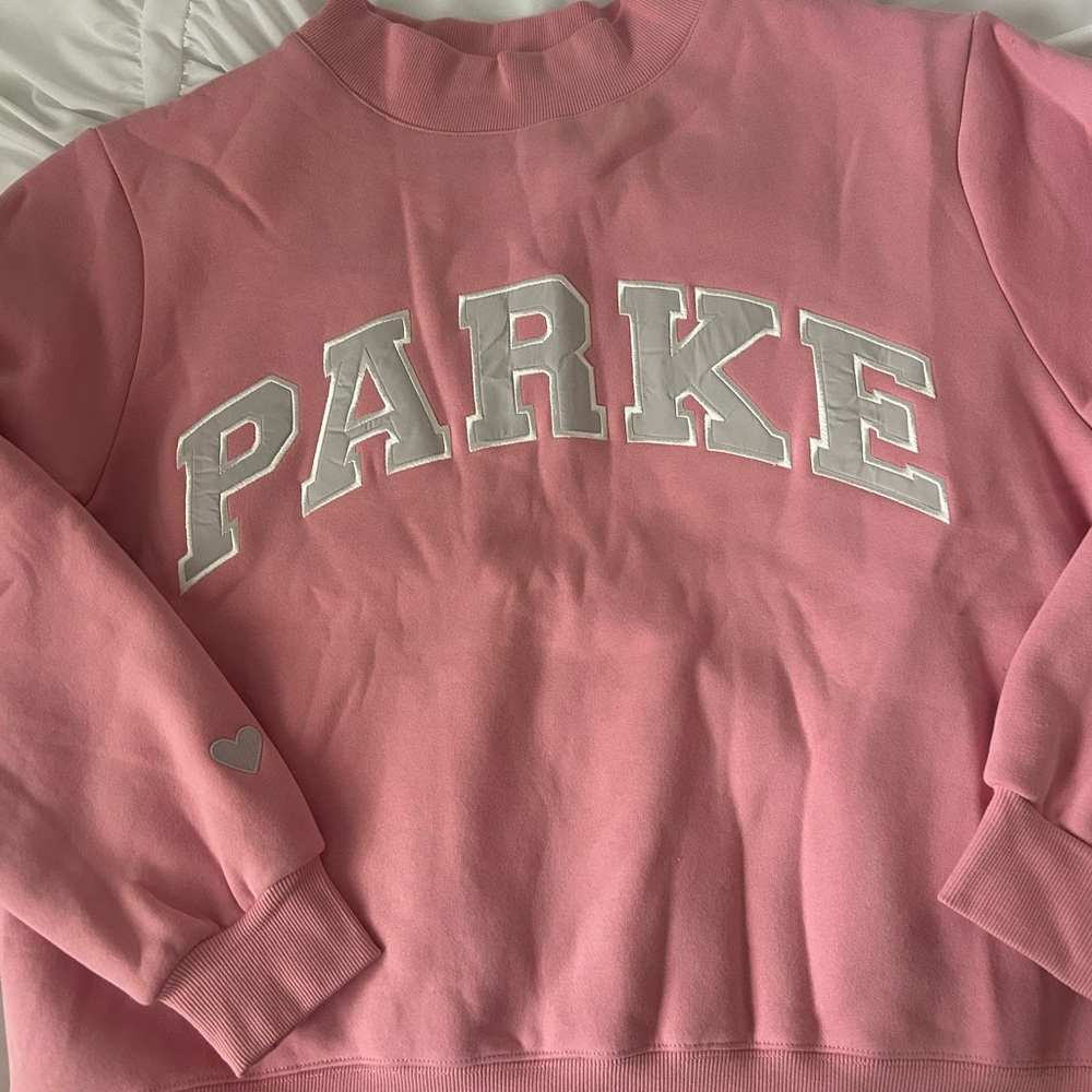 Parke L/XL BRAND NEW Valentine’s Mockneck in blush and lavender